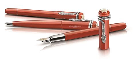 montblanc red clip race inspired